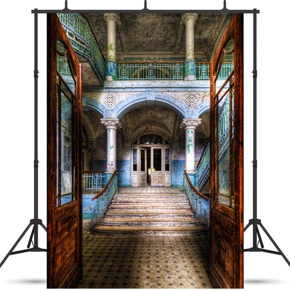 Toile de fond de l'ancien hôpital abandonné pour la séance photo SBH0455