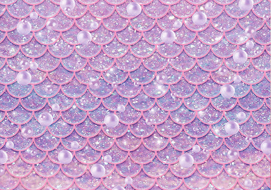 Toile de fond colorée de sirène pour anniversaire pour la fête d'anniversaire de bébé