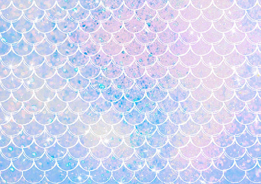 Toile de fond bleu rose sirène pour anniversaire pour la fête d'anniversaire de bébé