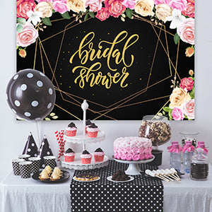 Toile de fond de décoration de fleurs romantique fête de mariée mariage