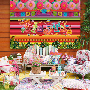 Toile de fond de photographie colorée fiesta pour la fête