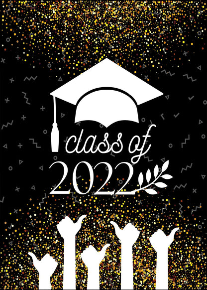 Toile de fond or décorations paillettes 2022 collège graduation pour la photographie  TKH1848