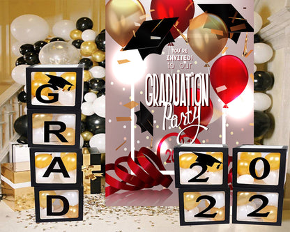 Toile de fond ballon décorations collège graduation pour la photographie graduation fête TKH1850