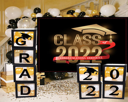 Toile de fond de fête de remise des diplômes marron 2022 de photographie TKH1851