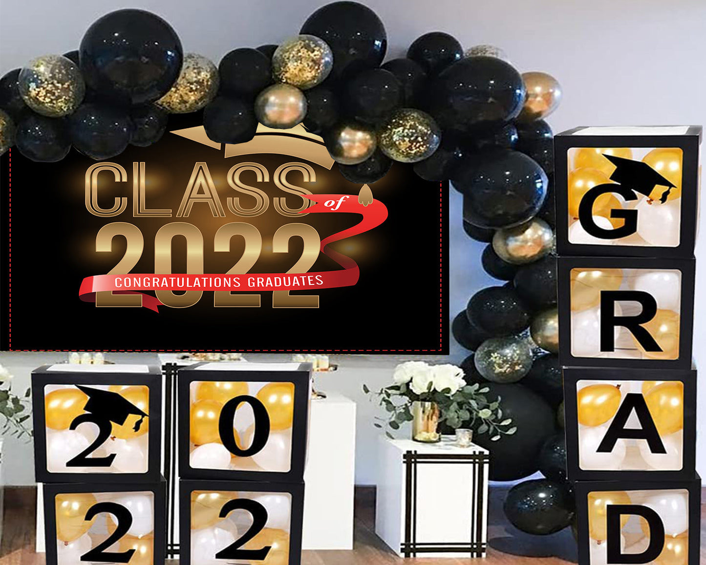 Toile de fond de fête de remise des diplômes marron 2022 de photographie TKH1851