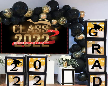 Toile de fond de fête de remise des diplômes marron 2022 de photographie TKH1851