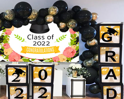 Toile de fond noir et blanc graduation fleur lycée graduation fête photographie TKH1858