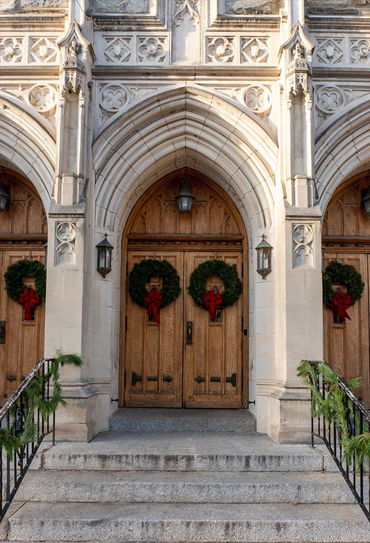 Toile de fond décors de photographie de photo de porte en bois pour le studio
