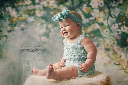 Toile de fond de portrait floral mariage bébé nouveau-né pour la photo studio