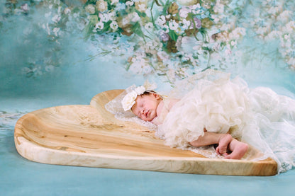 Toile de fond de portrait floral mariage bébé nouveau-né pour la photo studio