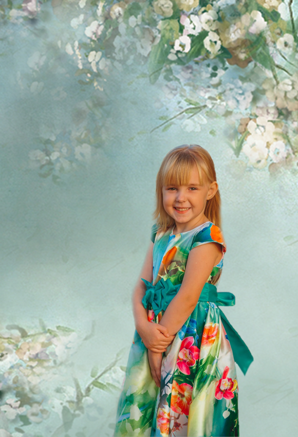 Toile de fond de portrait floral mariage bébé nouveau-né pour la photo studio