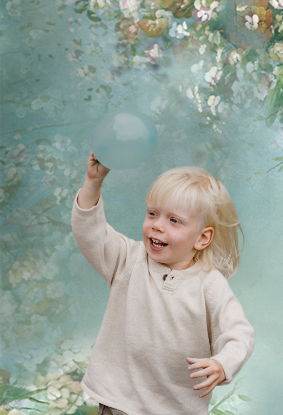 Toile de fond de portrait floral mariage bébé nouveau-né pour la photo studio