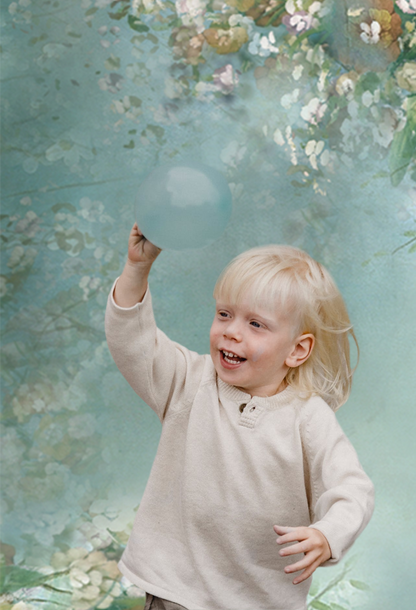Toile de fond de portrait floral mariage bébé nouveau-né pour la photo studio