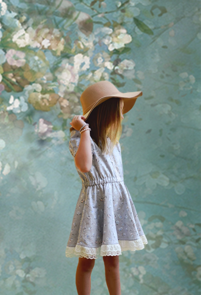 Toile de fond de portrait floral mariage bébé nouveau-né pour la photo studio